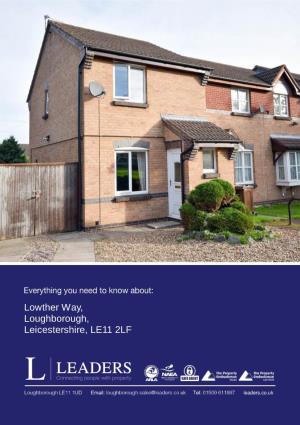 Lowther Way, Loughborough, Leicestershire, LE11 2LF