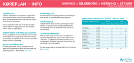 Aarhus > Silkeborg > Herning > Struer Køreplan - Info Gyldig 13.12.2020 Til 11.12.2021