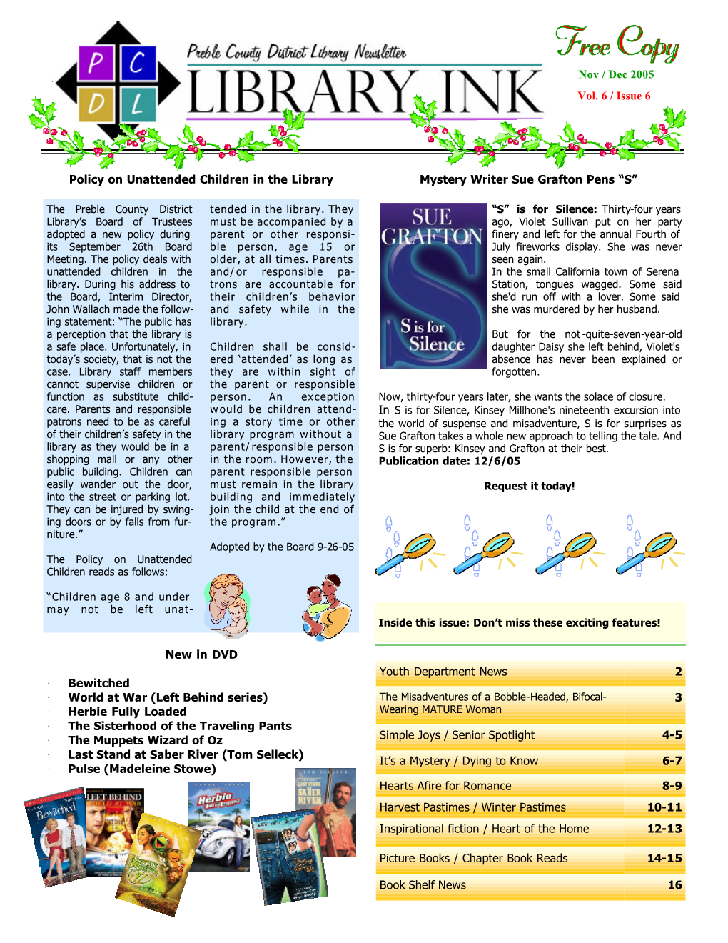 Novdec Newsletter 2005