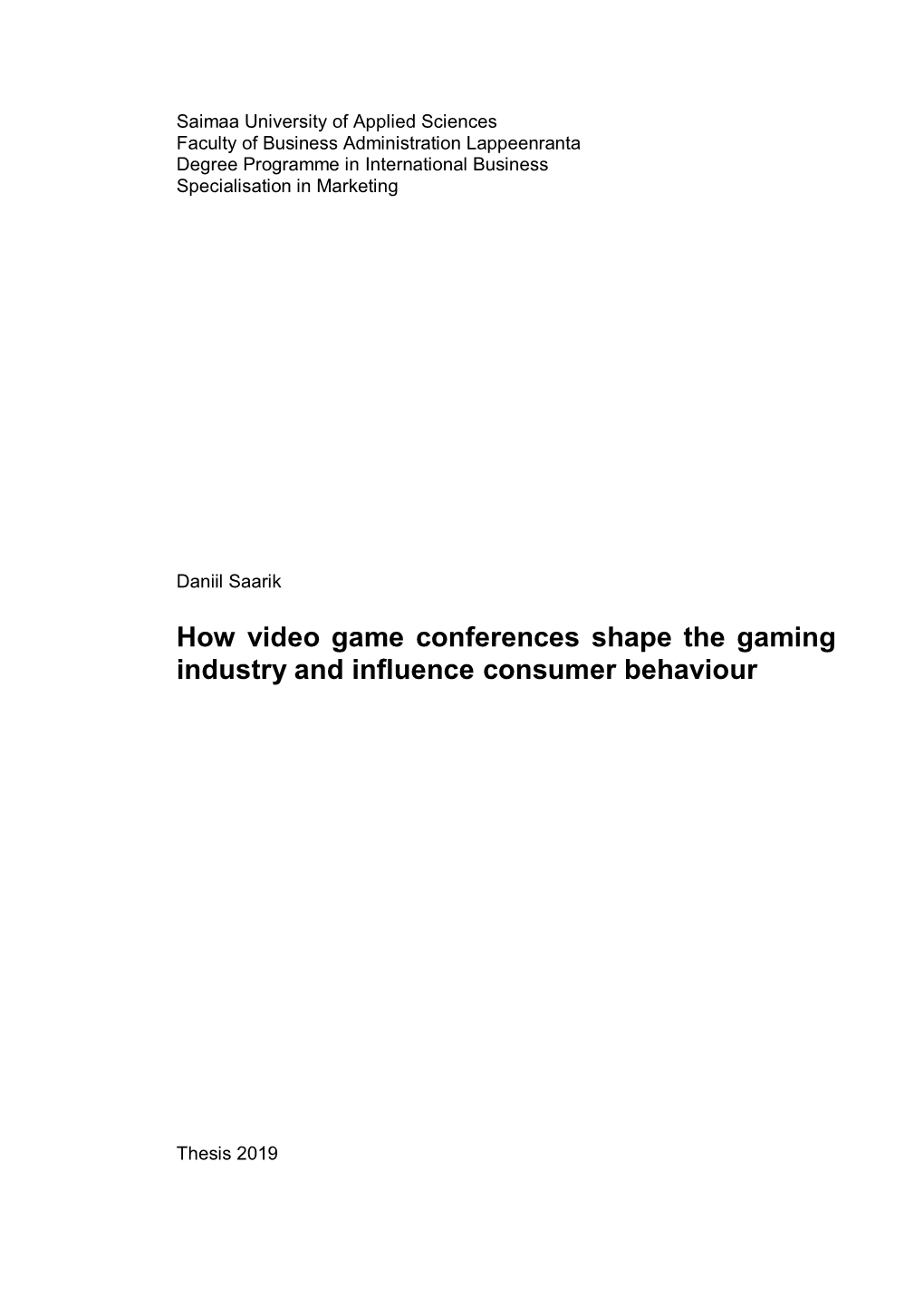 How Video Game Conferences Shape the Gaming Industry and Influence Consumer Behaviour