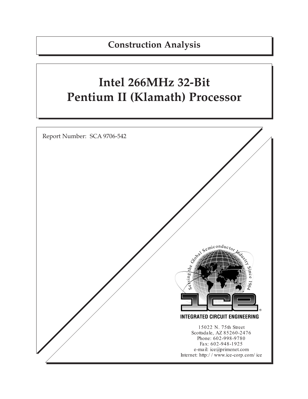 Intel 266Mhz 32-Bit Pentium II (Klamath) Processor