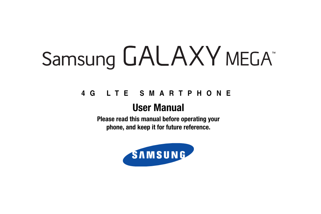 I527 Galaxy Mega User Manual