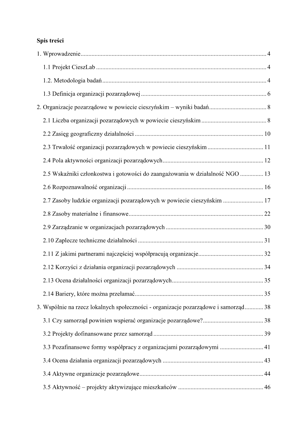 2. Organizacje Pozarządowe W Powiecie Cieszyńskim