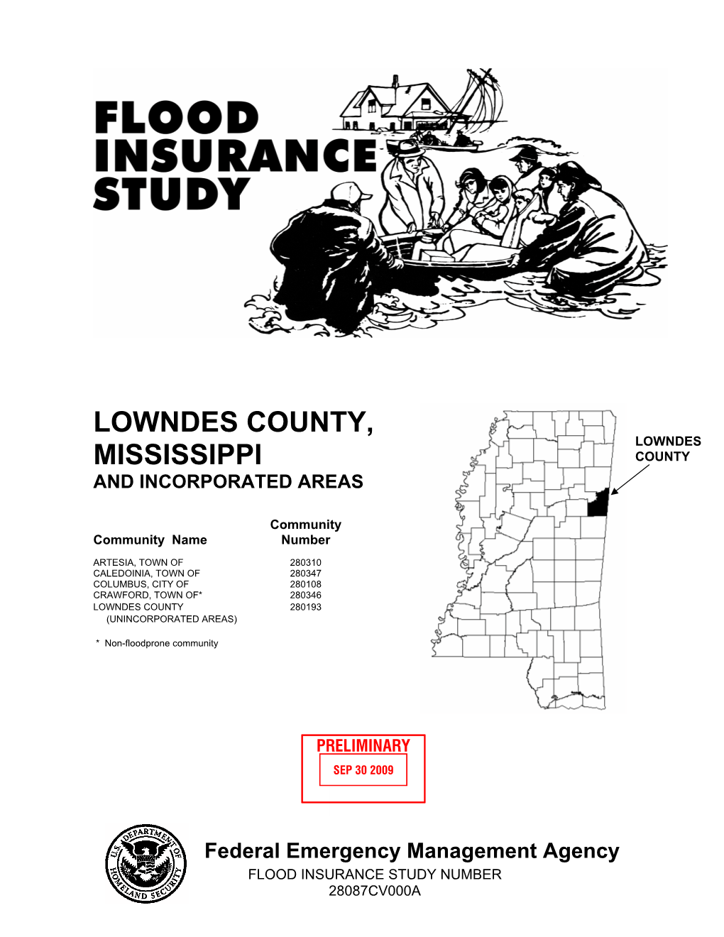 Flood Insurance Study Number 28087Cv000a