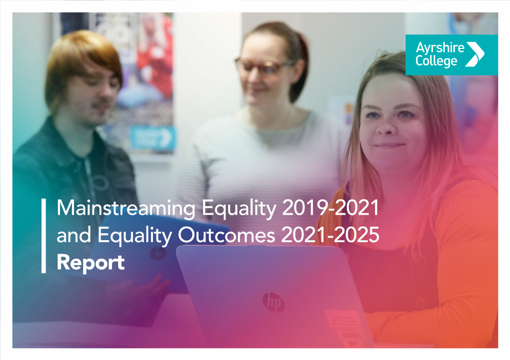 Mainstreaming Equality 2019-2021 and Equality Outcomes 2021-2025 Report Foreword