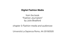 DFM Sapienza Fashion Journalism Bradford Julie #3