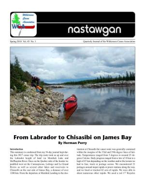 From Labrador to Chisasibi on James Bay by Herman Perry