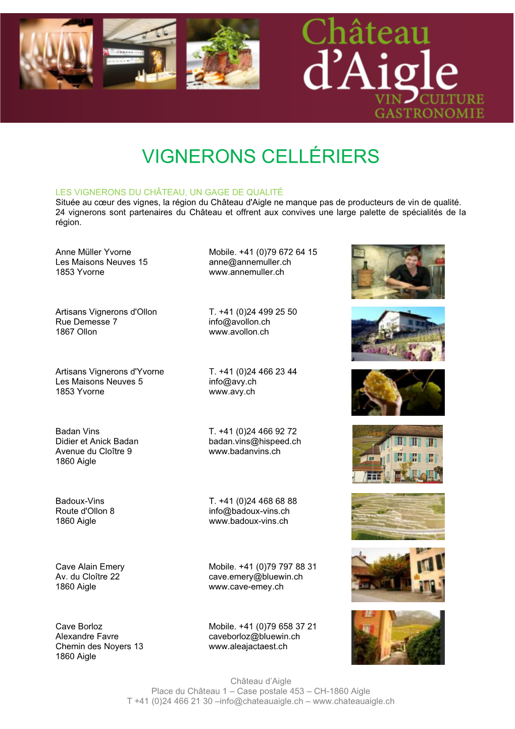 Vignerons Cellériers