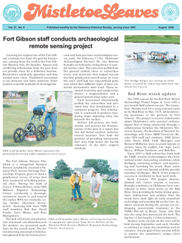 Fort Gibson Staff Conducts Archaeological Remote Sensing Project