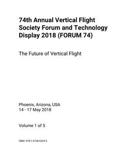 74Th Annual Vertical Flight Society Forum and Technology Display 2018 (FORUM 74)