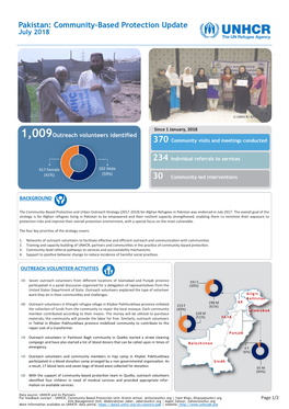 Pakistan: Community-Based Protection Update July 2018