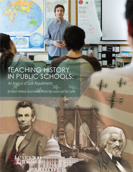 Teaching History in Public Schools: an Analysis of State Requirements