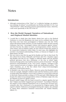 Introduction 1 How the World Changed: Narratives of Nationhood and Displaced Muslim Identities