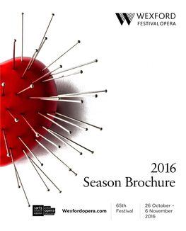 2016 Season Brochure