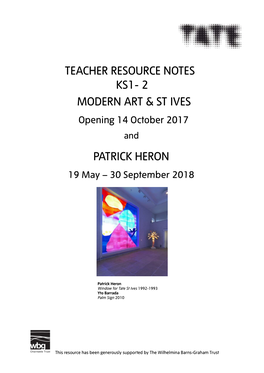 2 Modern Art & St Ives Patric Patrick Heron