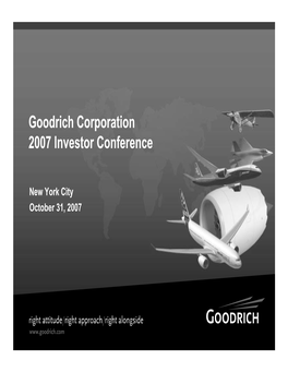 Goodrich Corporation 2007 Investor Conference