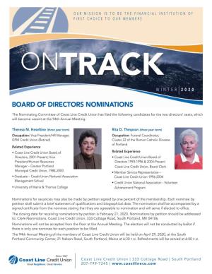 Board of Directors Nominations