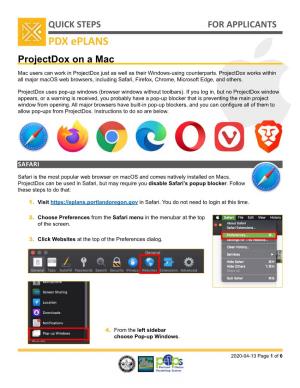 Download PDF File Accessing Projectdox on Macs