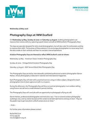 Photography Days at IWM Duxford
