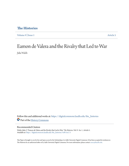 Eamon De Valera and the Rivalry That Led to War Julia Walsh