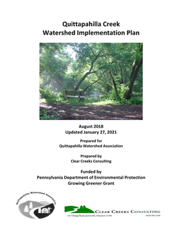 Quittapahilla Creek Watershed Implementation Plan