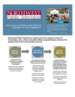 Local Content and Service Report 2012 Empty Template