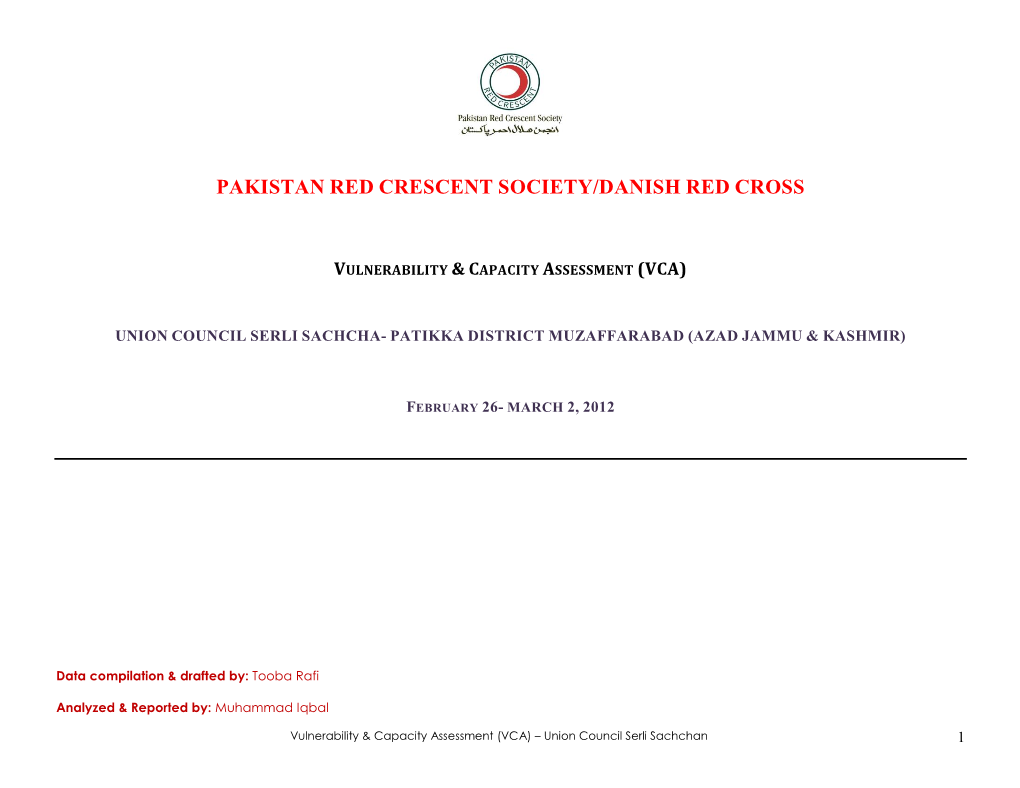 Pakistan Red Crescent Society/Danish Red Cross