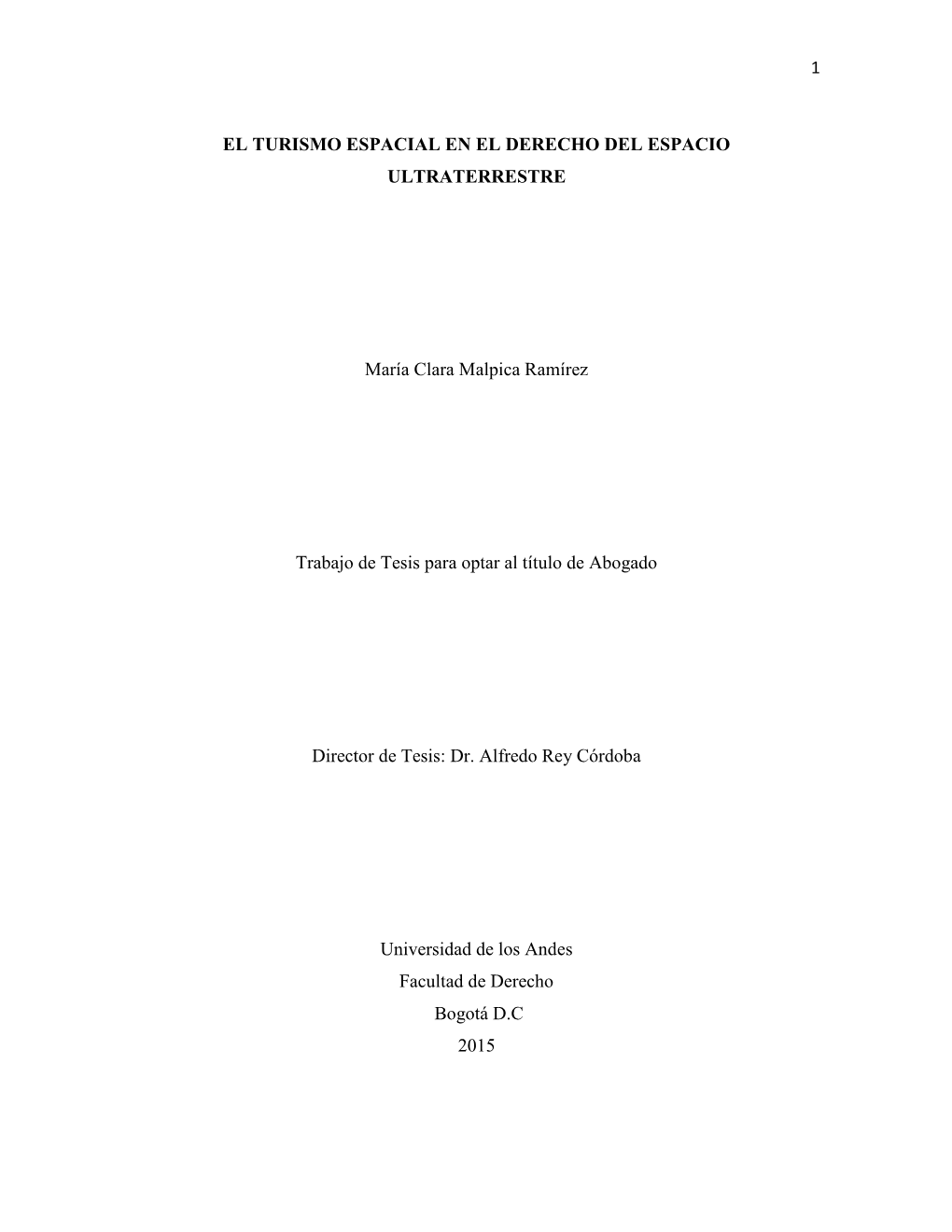 1 El Turismo Espacial En El Derecho Del Espacio