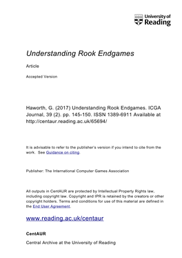 Understanding Rook Endgames
