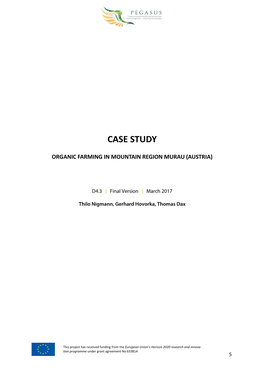 Draft Case Study Methodology