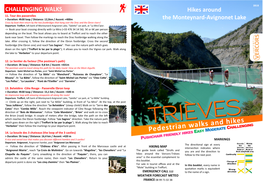 Hikes Around the Monteynard-Avignonet Lake Pedestrian Walks and Hikes