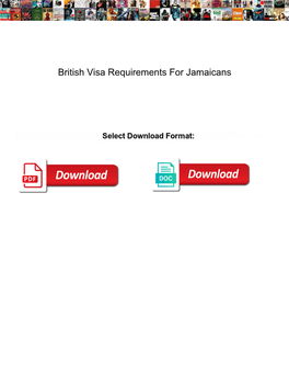 British Visa Requirements for Jamaicans