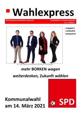 Kommunalwahl Am 14. März 2021 SPD