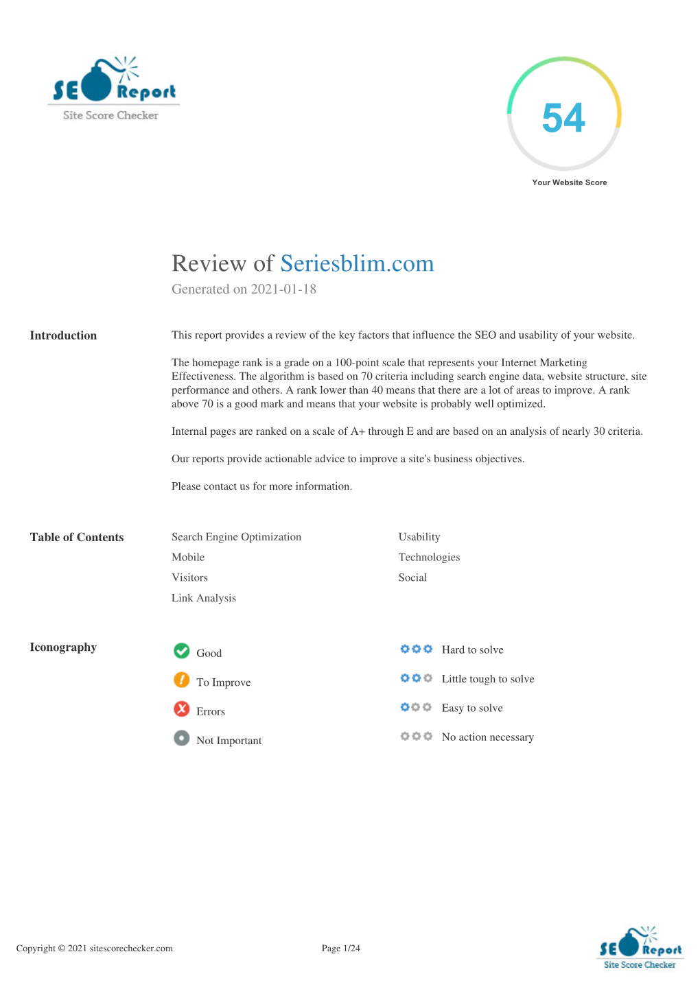 Review of Seriesblim.Com Generated on 2021-01-18