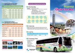 Gapyeong Circle Bus Timetable