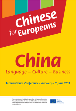 International Conference Antwerp 7 June 2013