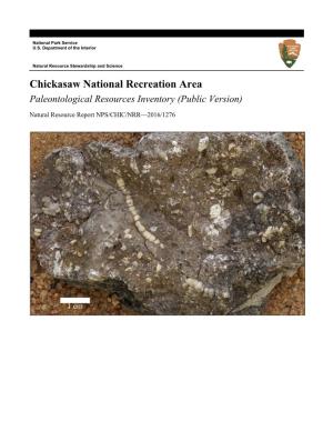 Chickasaw National Recreation Area Paleontological Resources Inventory (Public Version)
