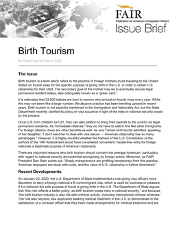 Birth Tourism by Pawel Styrna | March 2020