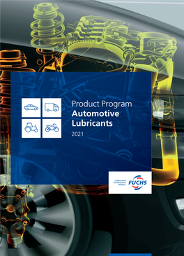 Product Program Automotive Lubricants 2021 2