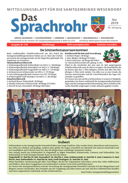 Mitteilungsblatt Für Die Samtgemeinde Wesendorf