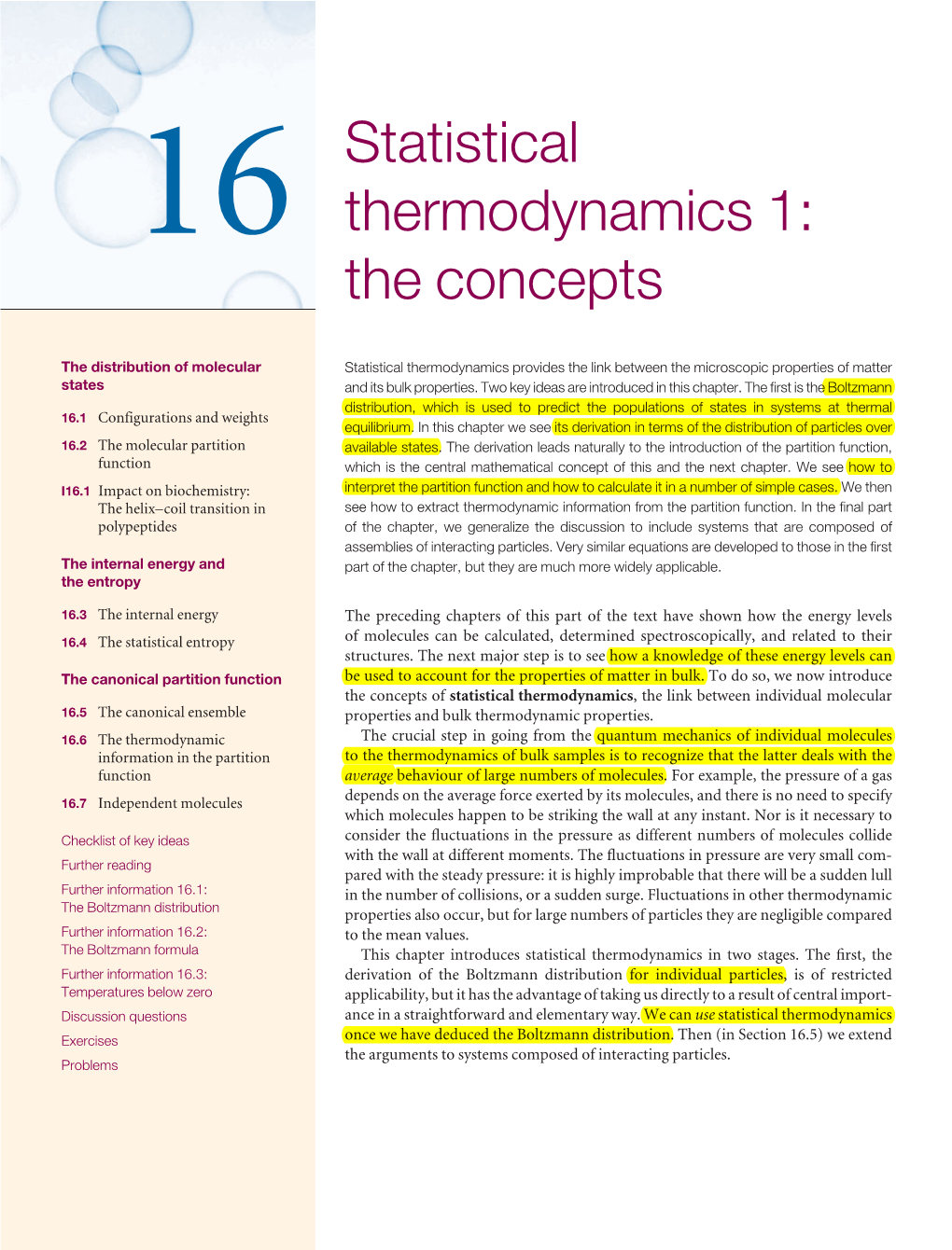 The Canonical Partition Function Be Used to Account for the Properties of Matter in Bulk