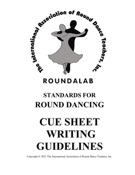 Cue Sheet Writing Guidelines