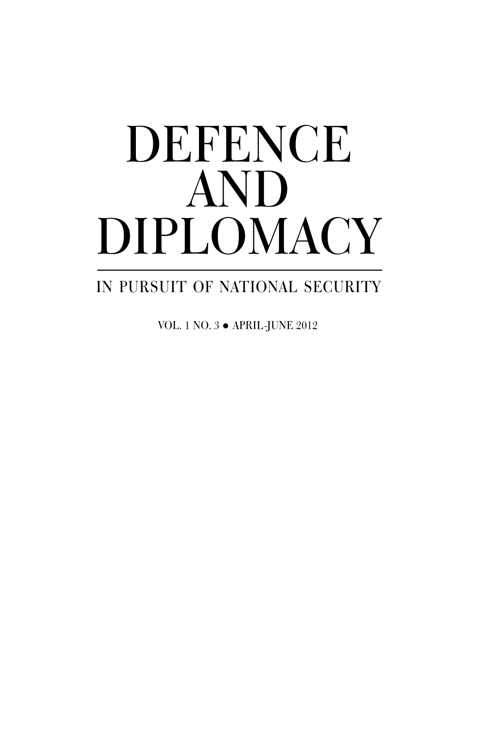 Diplomacy Defence