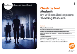 1 Cheek by Jowl Macbeth by William Shakespeare Teaching Resource