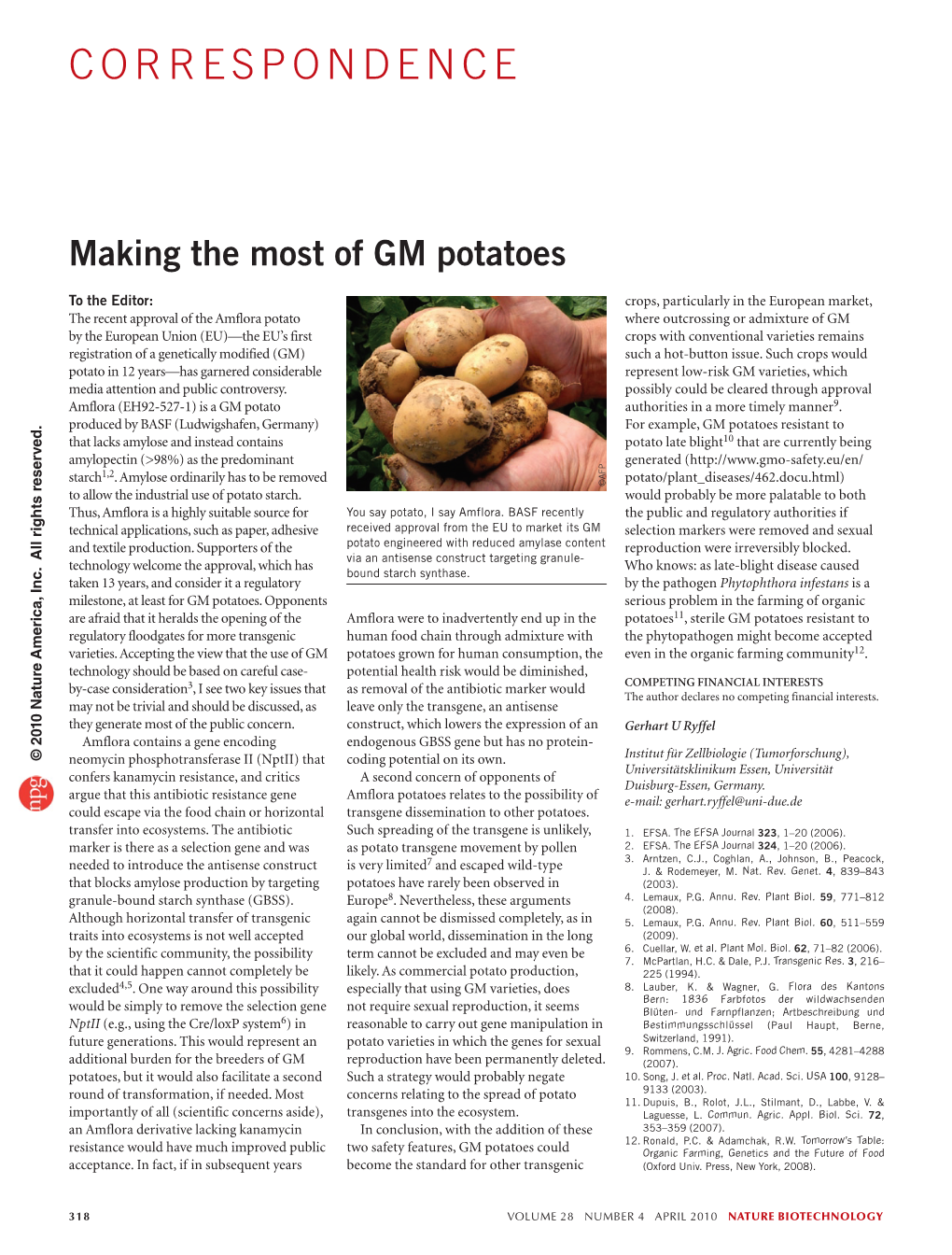 Making the Most of GM Potatoes