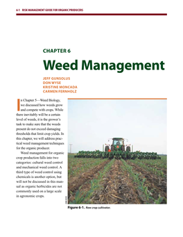 Chapter 6 Weed Management Jeff Gunsolus Don Wyse Kristine Moncada Carmen Fernholz