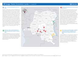 DR Congo: Weekly Humanitarian Update 17 -C 21HAD April 2017