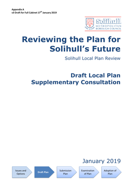 Reviewing the Plan for Solihull's Future
