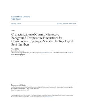 Characterization of Cosmic Microwave Background Temperature