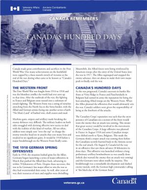 Canada's Hundred Days